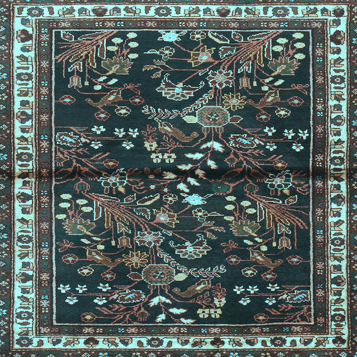 Square Persian Light Blue Traditional Rug, tr4342lblu