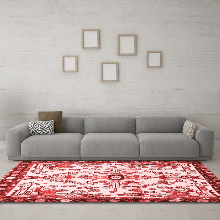 Traditional Red Washable Rugs