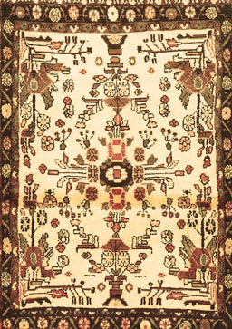 Animal Brown Traditional Rug, tr4343brn