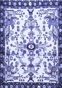 Animal Blue Traditional Rug, tr4343blu