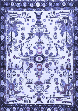 Animal Blue Traditional Rug, tr4343blu