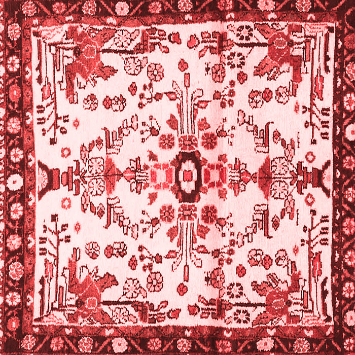 Machine Washable Animal Red Traditional Rug, wshtr4343red