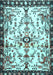 Animal Light Blue Traditional Rug, tr4343lblu