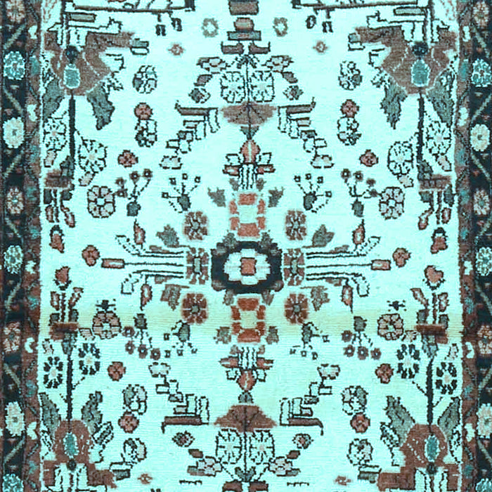 Animal Light Blue Traditional Rug, tr4343lblu