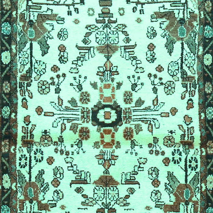 Machine Washable Animal Turquoise Traditional Area Rugs, wshtr4343turq