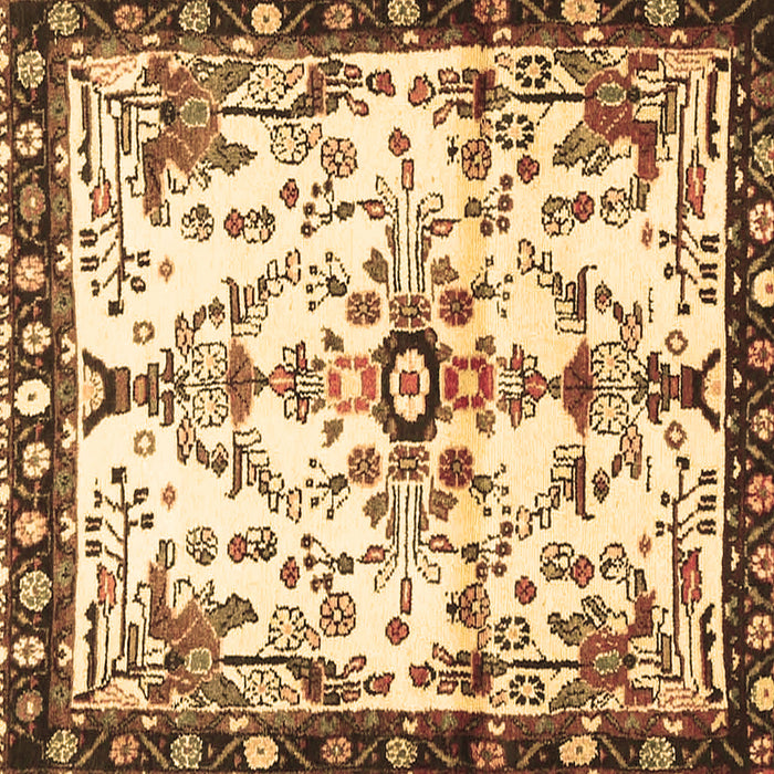 Square Machine Washable Animal Brown Traditional Rug, wshtr4343brn