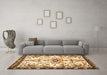 Machine Washable Animal Brown Traditional Rug in a Living Room,, wshtr4343brn