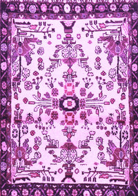 Animal Purple Traditional Rug, tr4343pur