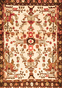 Animal Orange Traditional Rug, tr4343org