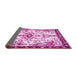 Sideview of Animal Pink Traditional Rug, tr4343pnk