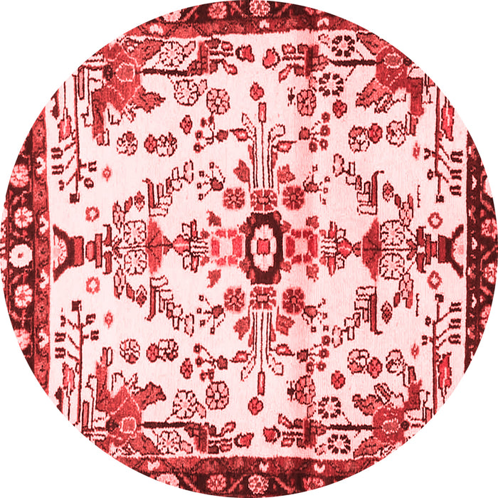 Machine Washable Animal Red Traditional Rug, wshtr4343red