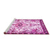 Sideview of Machine Washable Animal Pink Traditional Rug, wshtr4343pnk