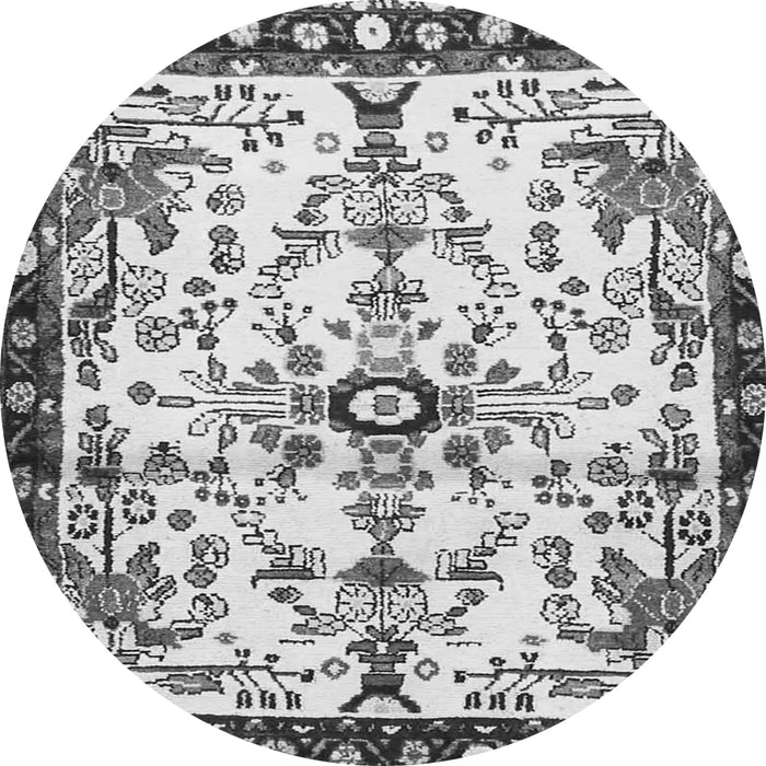 Square Animal Gray Traditional Rug, tr4343gry