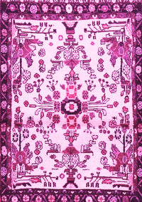 Animal Pink Traditional Rug, tr4343pnk