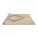 Sideview of Machine Washable Traditional Gold Rug, wshtr4344