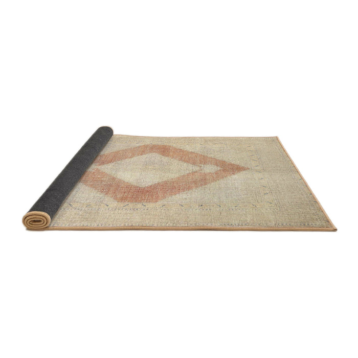 Sideview of Traditional Golden Blonde Gold Persian Rug, tr4344