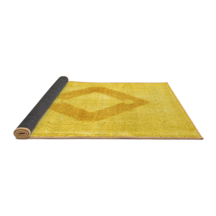 Sideview of Persian Yellow Traditional Rug, tr4344yw