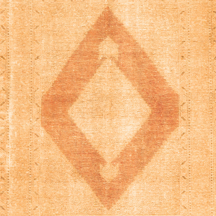 Serging Thickness of Machine Washable Persian Orange Traditional Area Rugs, wshtr4344org