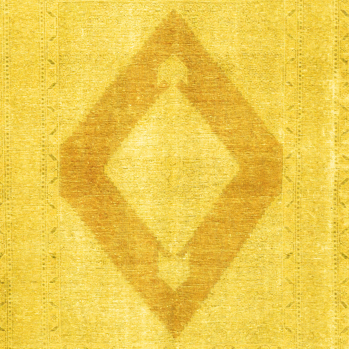 Machine Washable Persian Yellow Traditional Rug, wshtr4344yw