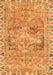 Serging Thickness of Machine Washable Persian Orange Traditional Area Rugs, wshtr4345org