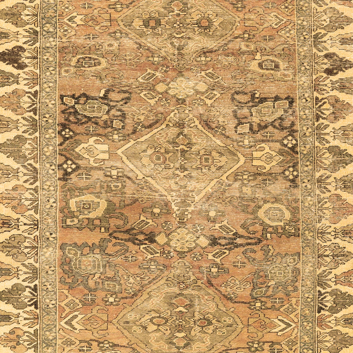 Machine Washable Persian Brown Traditional Rug, wshtr4345brn