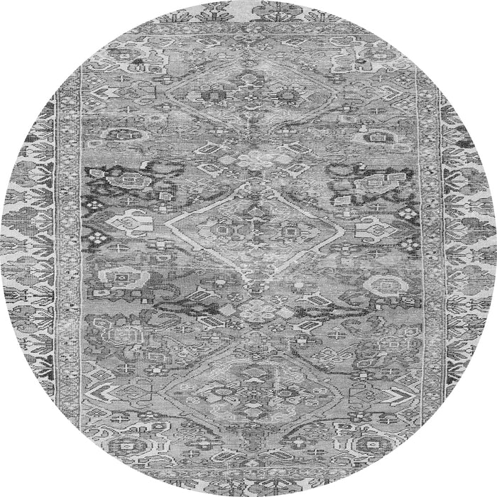 Machine Washable Persian Gray Traditional Rug, wshtr4345gry