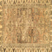Square Machine Washable Persian Brown Traditional Rug, wshtr4345brn