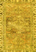 Machine Washable Persian Yellow Traditional Rug, wshtr4345yw