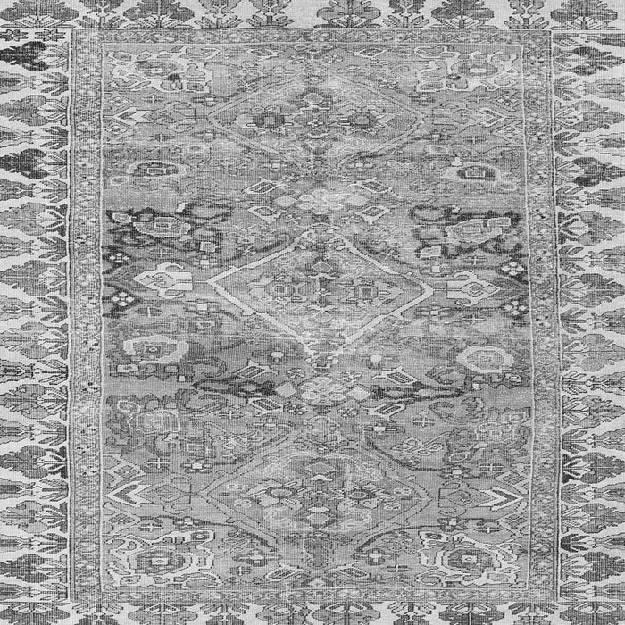Serging Thickness of Persian Gray Traditional Rug, tr4345gry