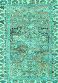 Persian Turquoise Traditional Rug, tr4345turq