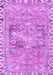 Machine Washable Persian Purple Traditional Area Rugs, wshtr4345pur