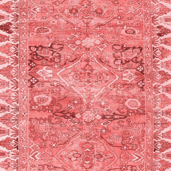 Machine Washable Persian Red Traditional Rug, wshtr4345red