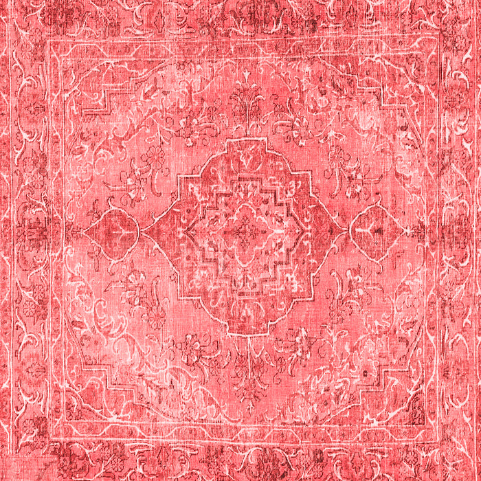 Medallion Red Traditional Rug, tr4346red