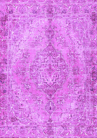 Medallion Purple Traditional Rug, tr4346pur