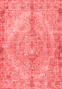 Medallion Red Traditional Rug, tr4346red