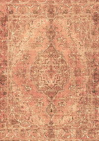 Medallion Brown Traditional Rug, tr4346brn