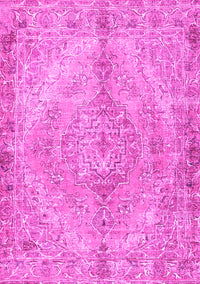 Medallion Pink Traditional Rug, tr4346pnk