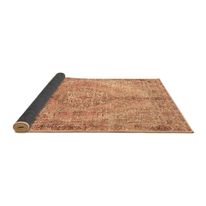 Sideview of Medallion Brown Traditional Rug, tr4346brn