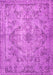 Machine Washable Persian Pink Traditional Rug, wshtr4347pnk