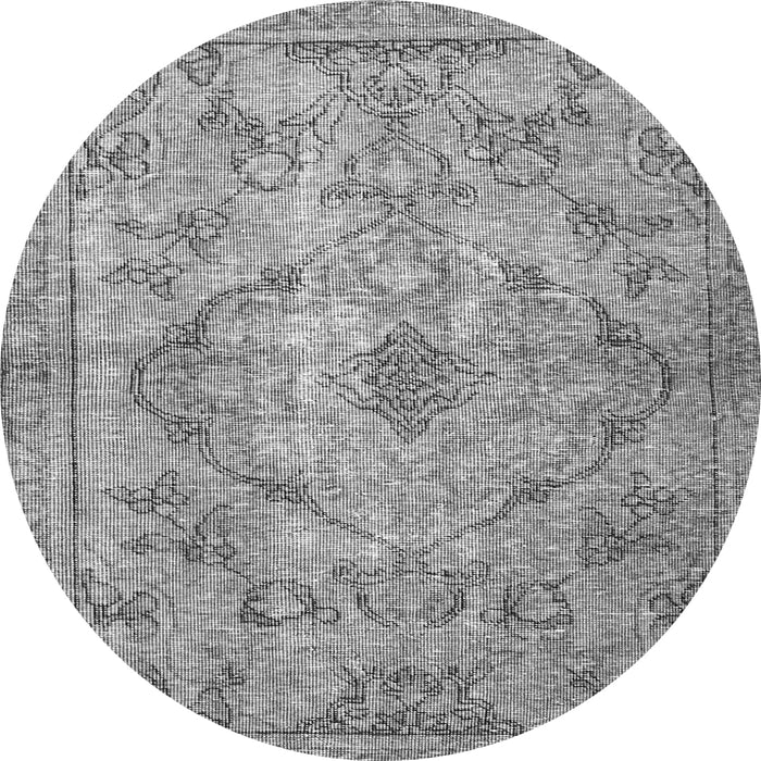 Square Persian Gray Traditional Rug, tr4347gry