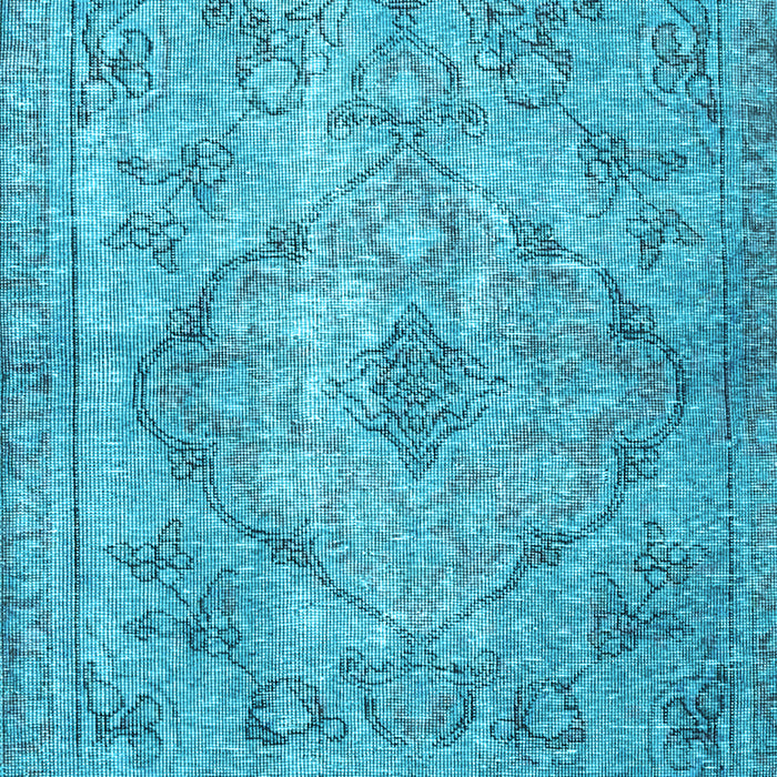Machine Washable Persian Light Blue Traditional Rug, wshtr4347lblu