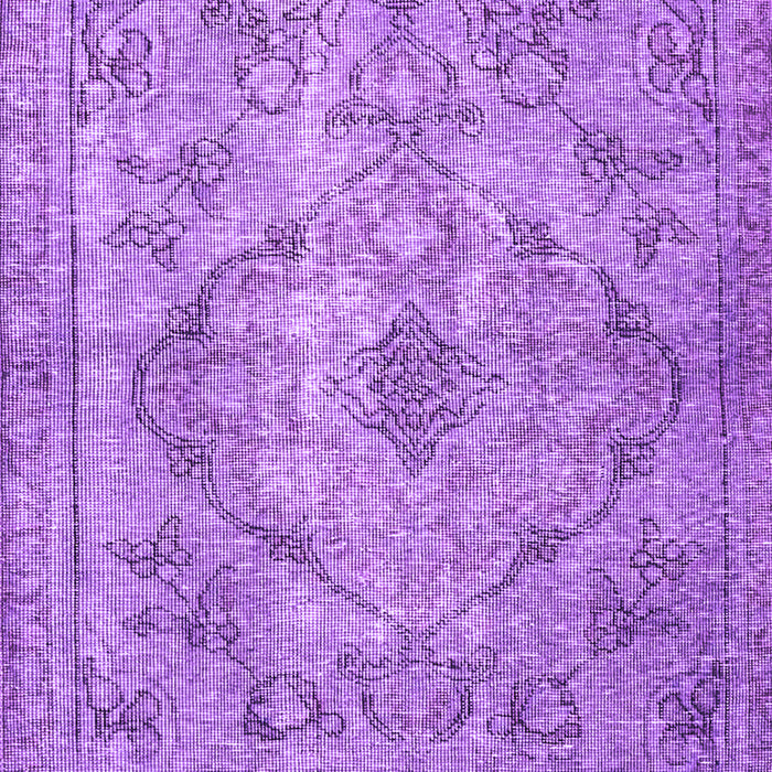 Machine Washable Persian Purple Traditional Area Rugs, wshtr4347pur