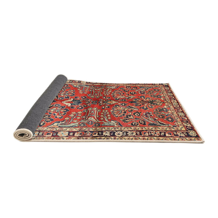 Sideview of Traditional Red Persian Rug, tr4348