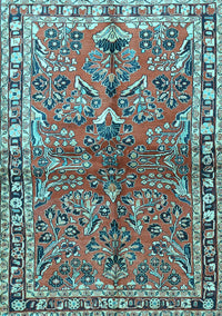 Persian Light Blue Traditional Rug, tr4348lblu