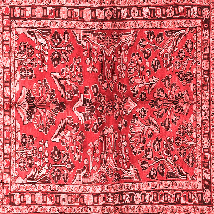 Machine Washable Persian Red Traditional Rug, wshtr4348red