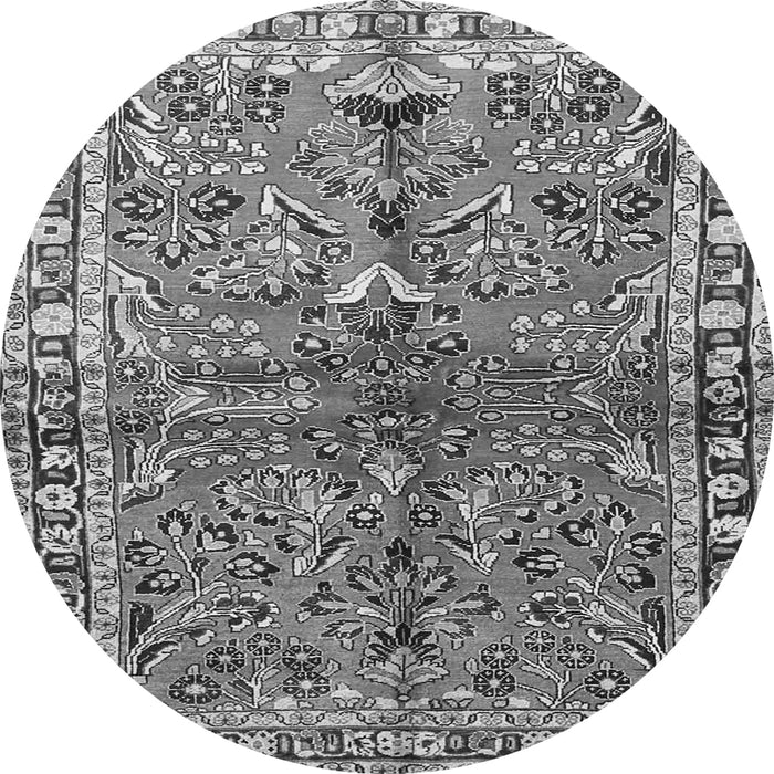 Machine Washable Persian Gray Traditional Rug, wshtr4348gry