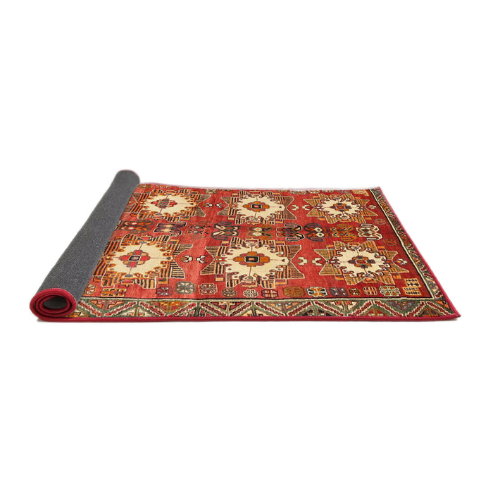 Sideview of Traditional Red Persian Rug, tr4349