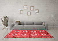 Machine Washable Persian Red Traditional Rug, wshtr4349red