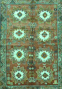 Persian Turquoise Traditional Rug, tr4349turq