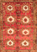 Serging Thickness of Machine Washable Persian Orange Traditional Area Rugs, wshtr4349org